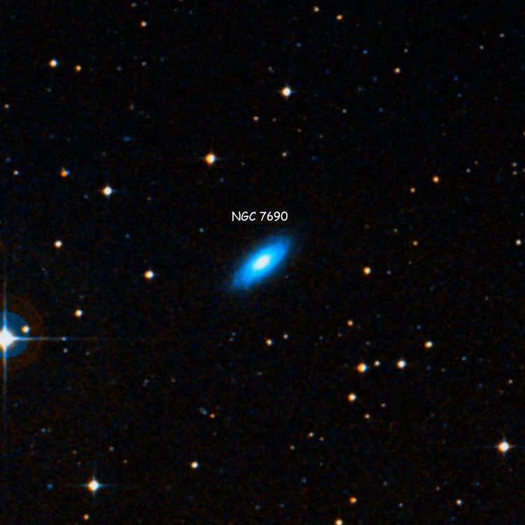 DSS image of region near spiral galaxy NGC 7690