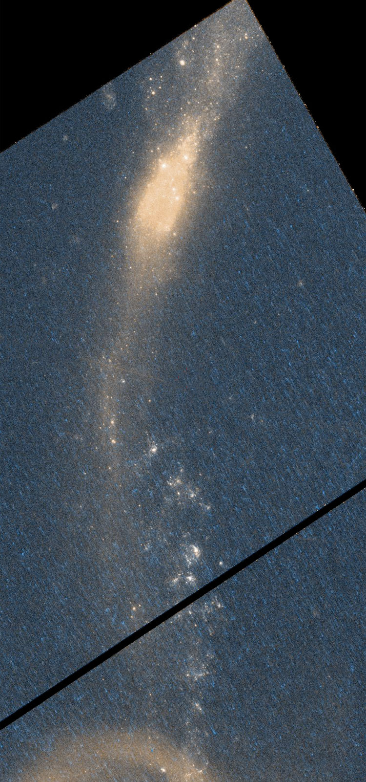'Raw' HST image of irregular galaxy NGC 7715