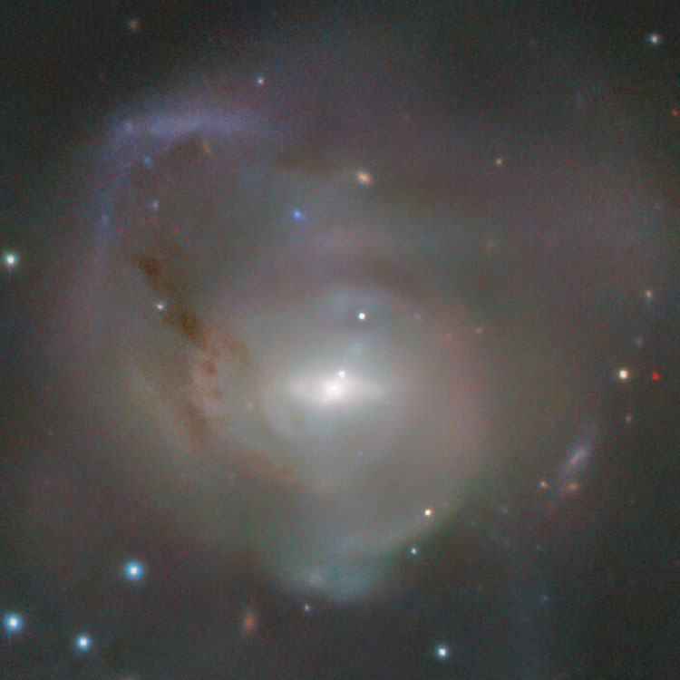 DSS image of spiral galaxy NGC 7727, also known as Arp 222