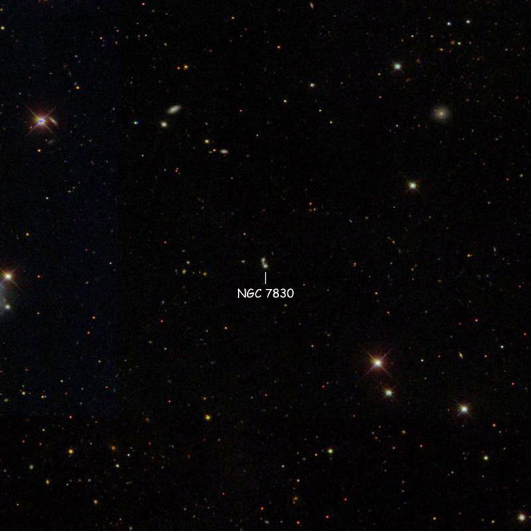 SDSS image of the region near the star listed as NGC 7830