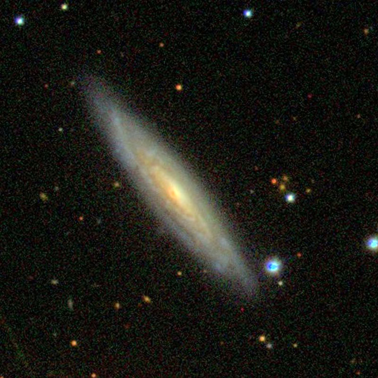 SDSS image of spiral galaxy NGC 7831