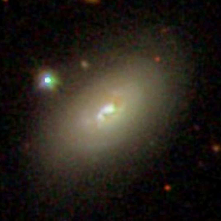 SDSS image of peculiar lenticular galaxy NGC 851