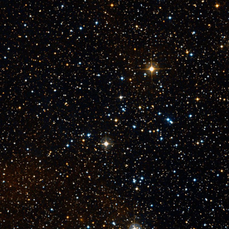 DSS image of region near the group of stars listed as NGC 886