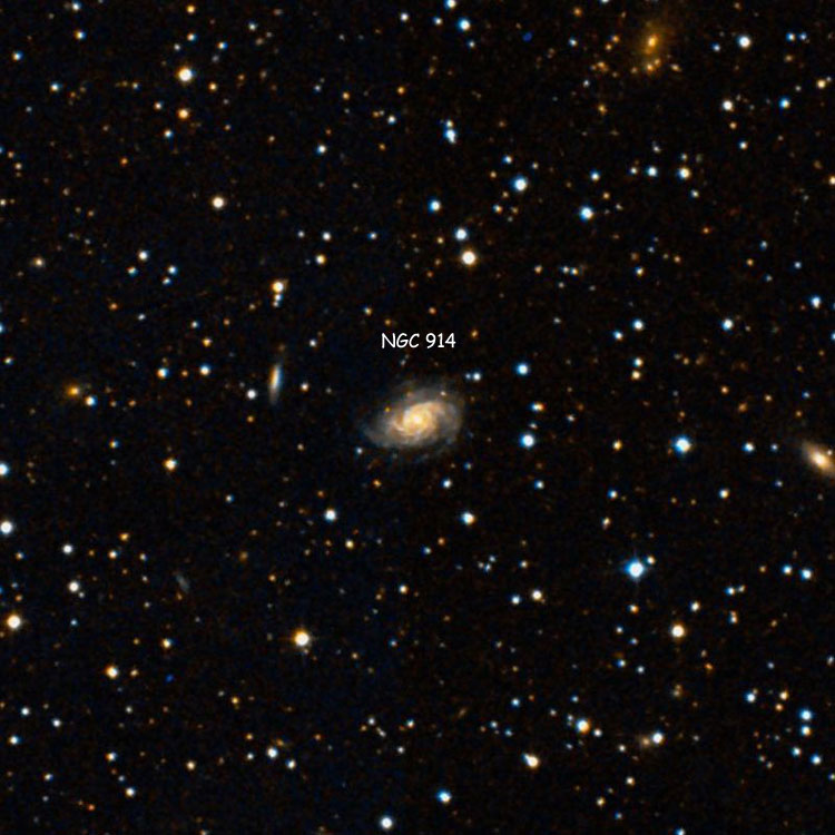 DSS image of region near spiral galaxy NGC 914