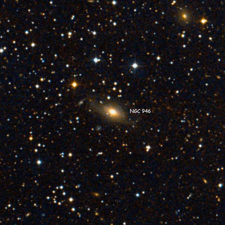 DSS image of region near lenticular galaxy NGC 946