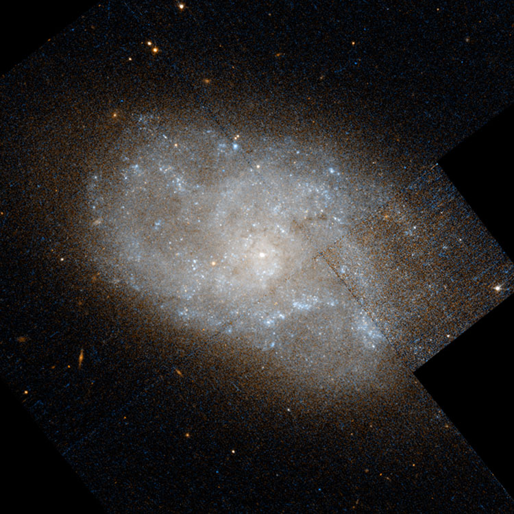 Partially processed 'raw' HST image of part of spiral galaxy NGC 959
