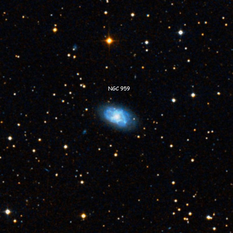 DSS image of region near spiral galaxy NGC 959