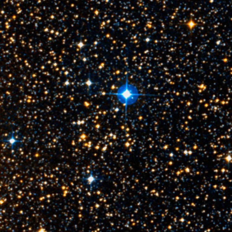 DSS image of open cluster OCL 874, usually but probably erroneously called NGC 4230