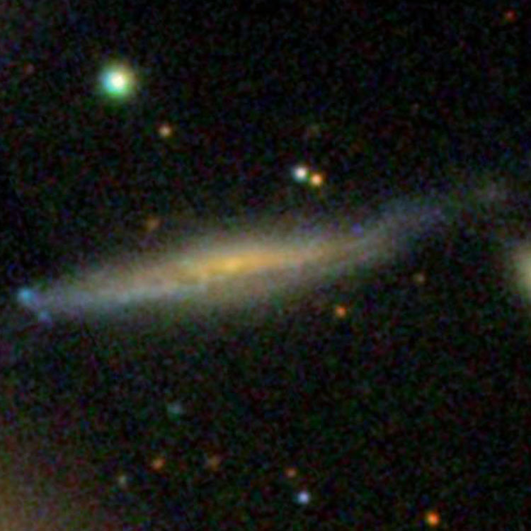 SDSS image of spiral galaxy PGC 10331, which is sometimes misidentified as NGC 1062