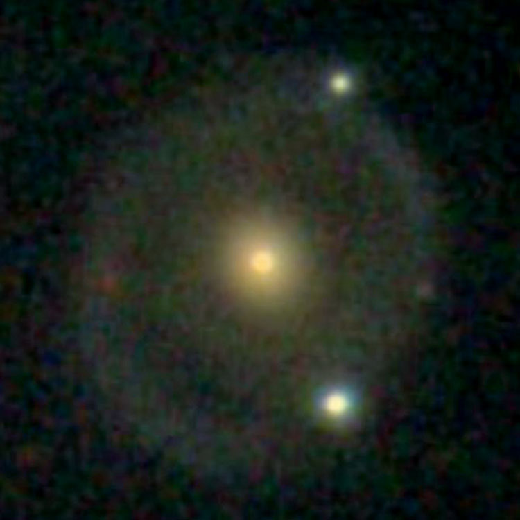 SDSS image of lenticular galaxy PGC 135724, an unlikely but possible companion of NGC 2897