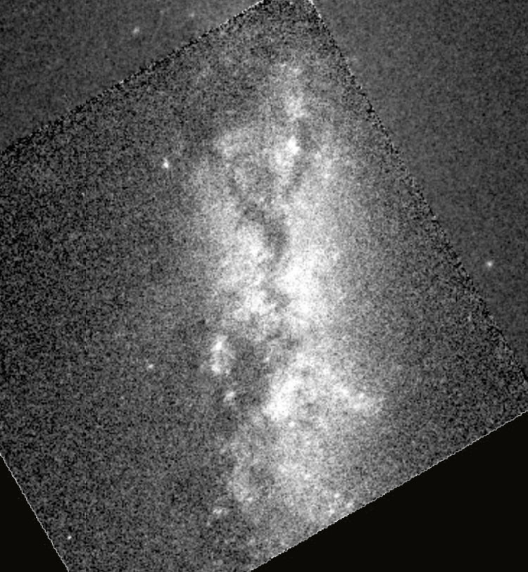 Raw HST image of part of galaxy PGC 13794, also known as NGC 1437B