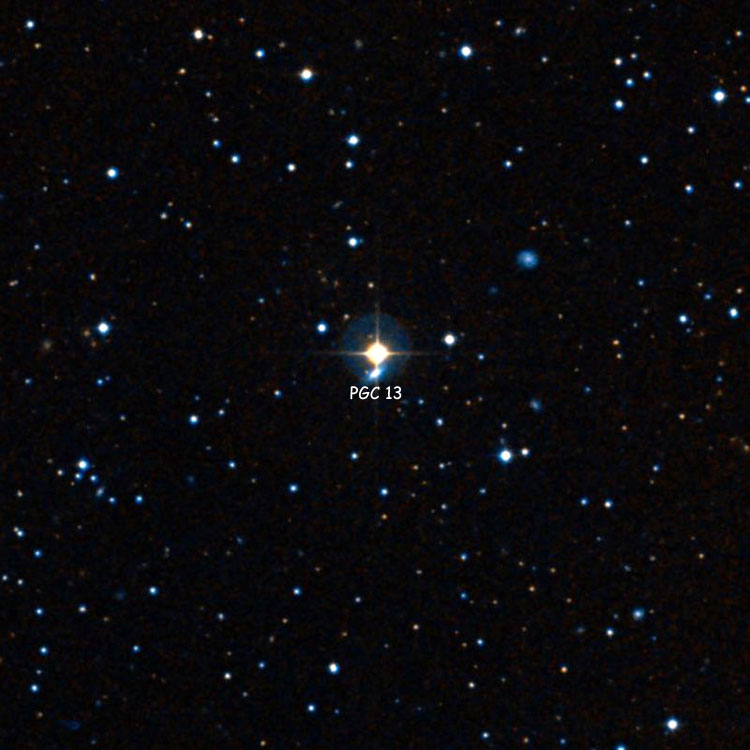 Wikisky image of region near PGC 13
