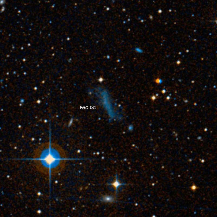 DSS image of spiral/irregular galaxy PGC 181