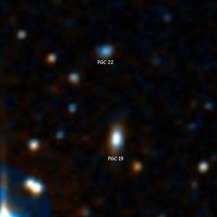 Wikisky image of PGC 19 and 22