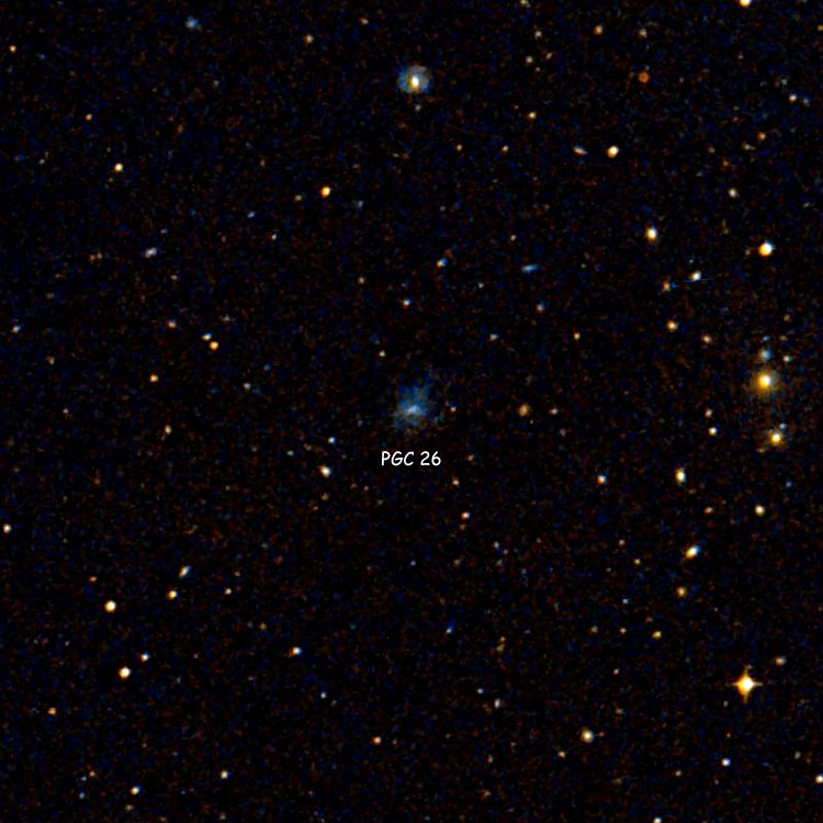 Wikisky image of region near PGC 26