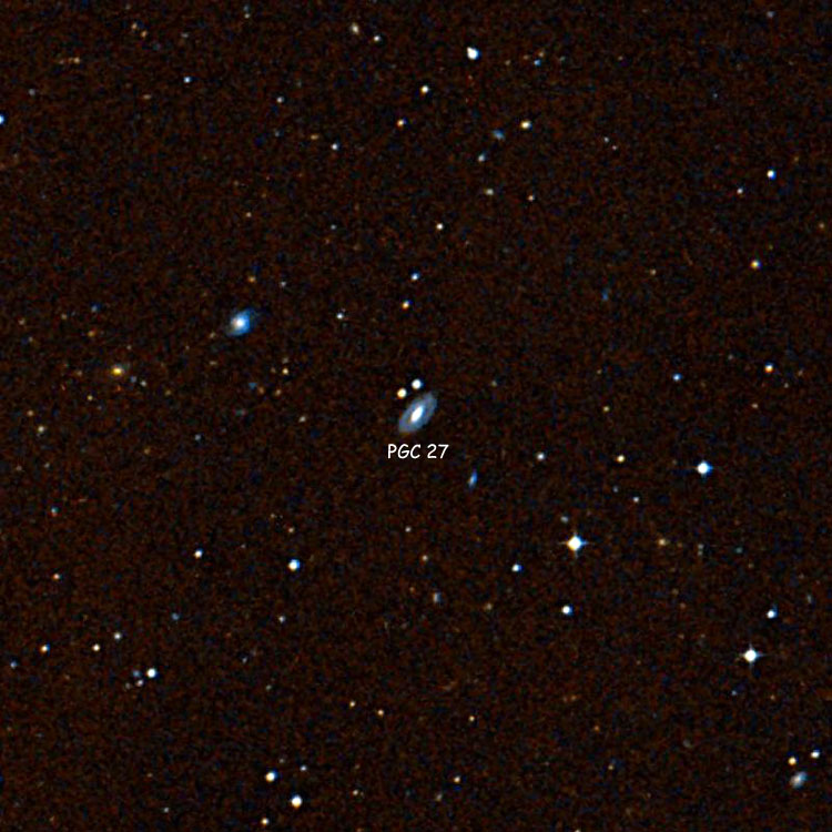 Wikisky image of region near PGC 27