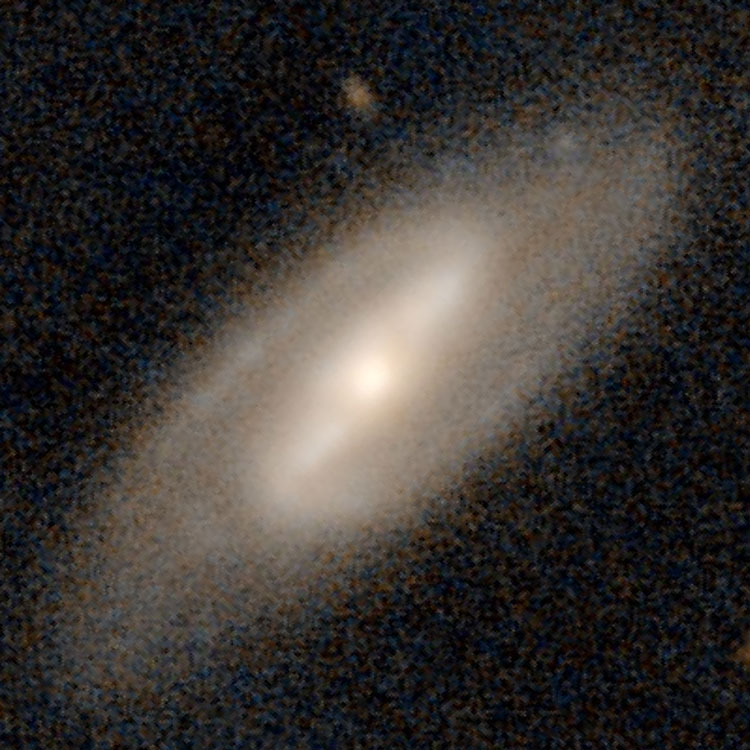DSS image of spiral galaxy PGC 28702, which is often misidentified as IC 579