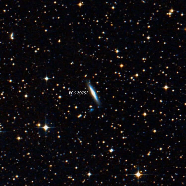 DSS image of region near lenticular galaxy PGC 30792, which is sometimes called NGC 3250D