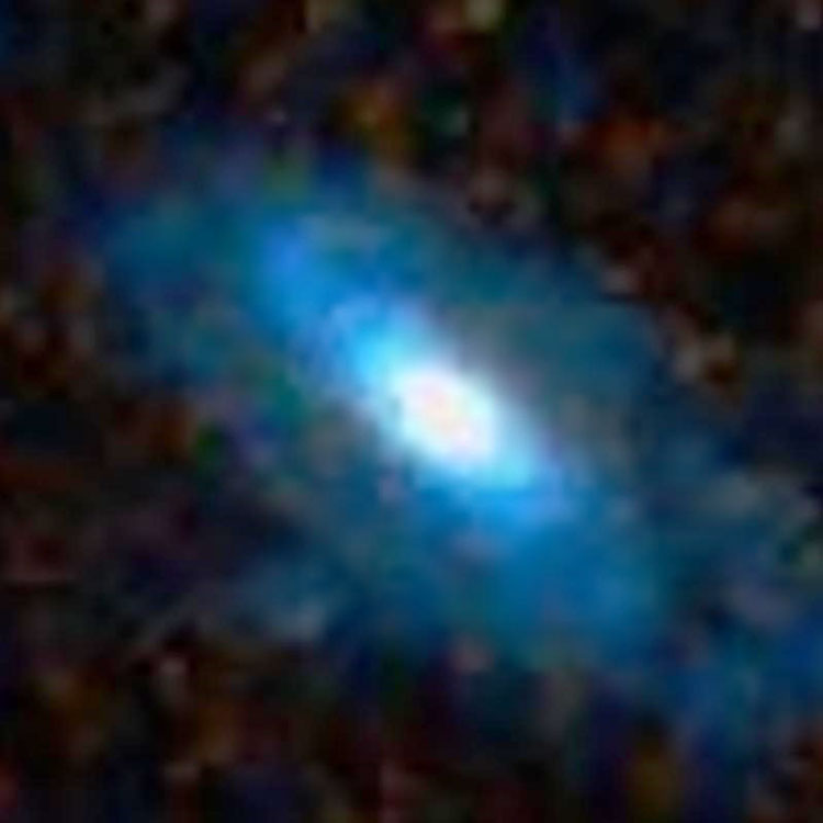 DSS image of spiral galaxy PGC 33277, which is often misidentified as NGC 3500