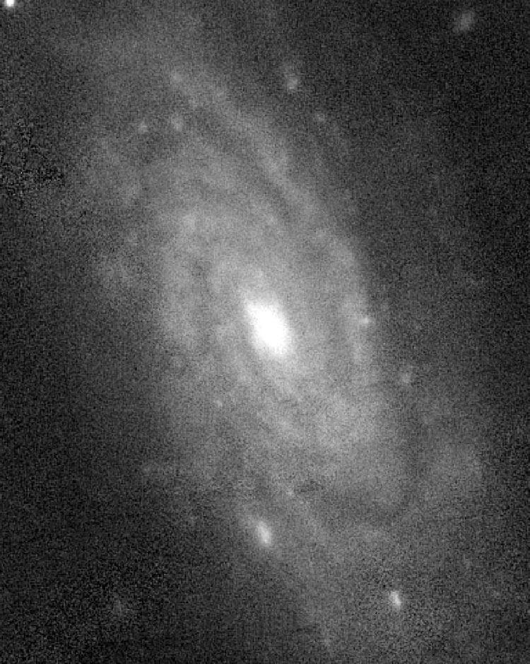 Monochrome PanSTARRS image of center of spiral galaxy PGC 3526, which is sometimes misidentified as NGC 336