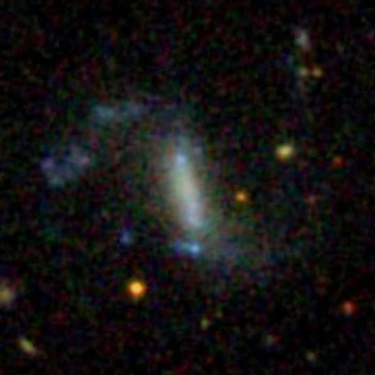 SDSS image of spiral galaxy PGC38439, a possible physical companion of NGC 4109