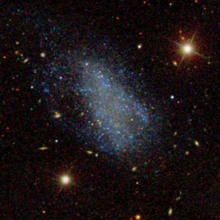 SDSS image of irregular galaxy PGC 43869, also known as NGC 4789A