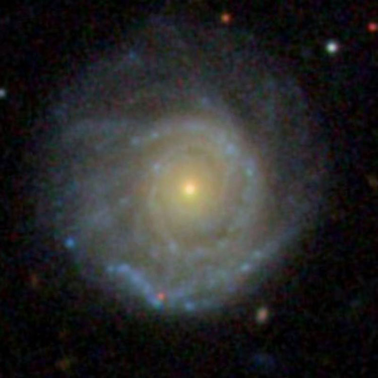 SDSS image of spiral galaxy PGC 55687, which may be the otherwise lost IC 4552