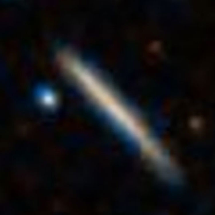 DSS image of lenticular galaxy PGC 61556, which is often misidentified as NGC 6608 or NGC 6609