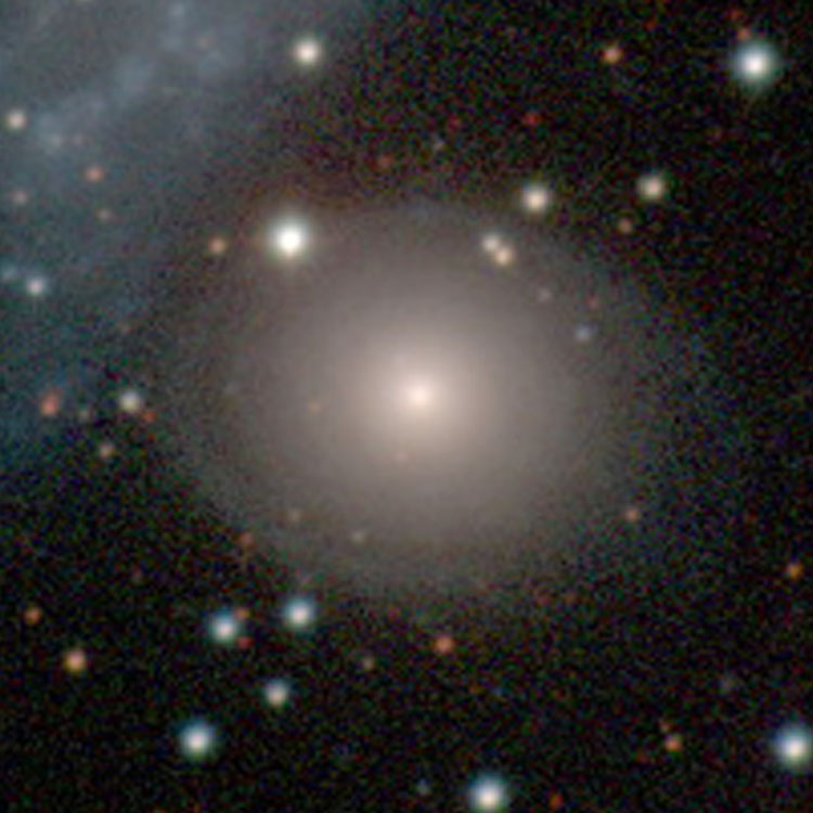 Carnegie-Irvine Galaxy Survey image of elliptical galaxy PGC 62063, which is sometimes misidentified as IC 4721 and often called IC 4721A, also showing part of IC 4721