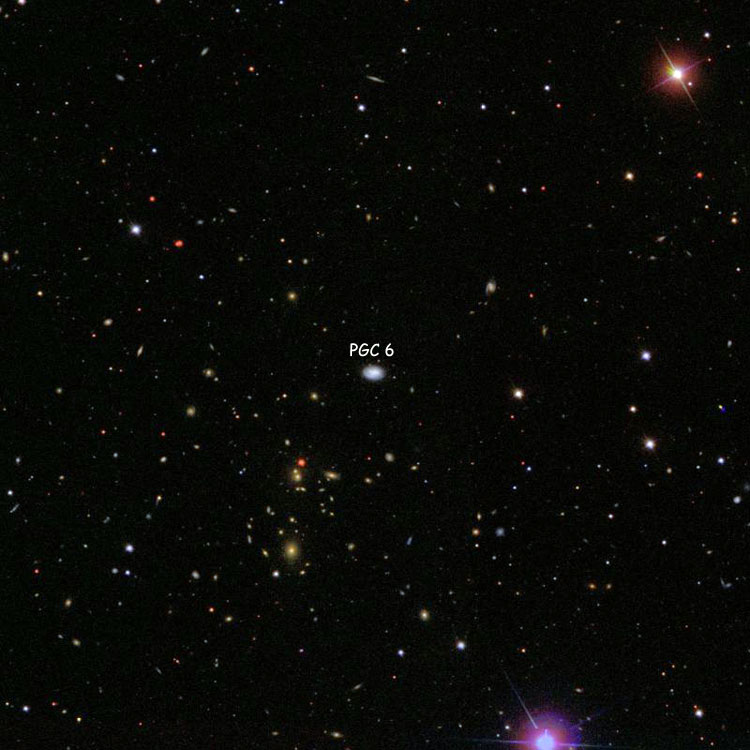 Wikisky SDSS image of region near PGC 6