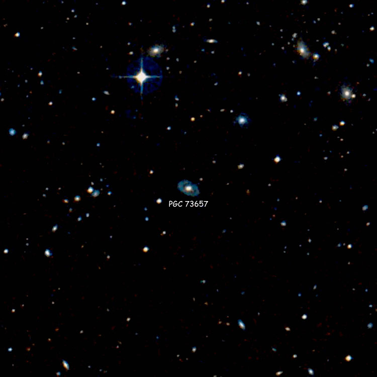 DSS image of region near spiral galaxy PGC 73657