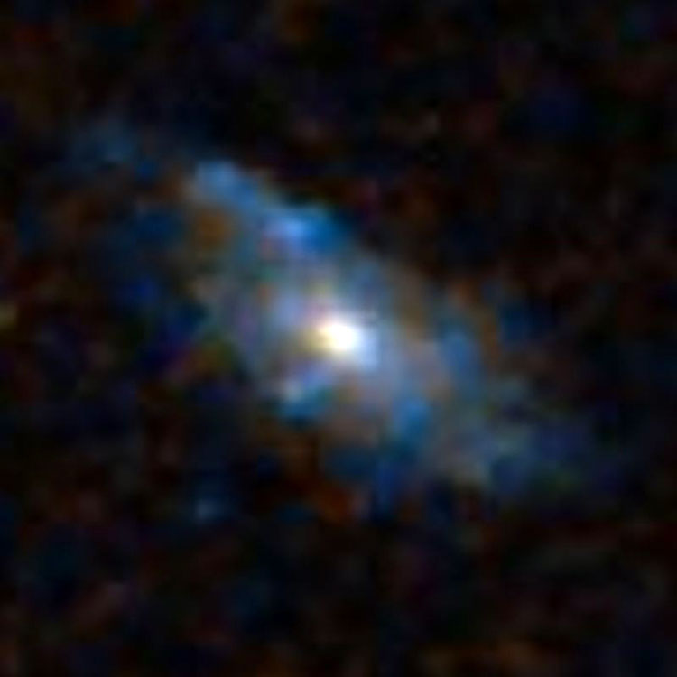 DSS image of spiral galaxy PGC 7798, often misidentified as NGC 815