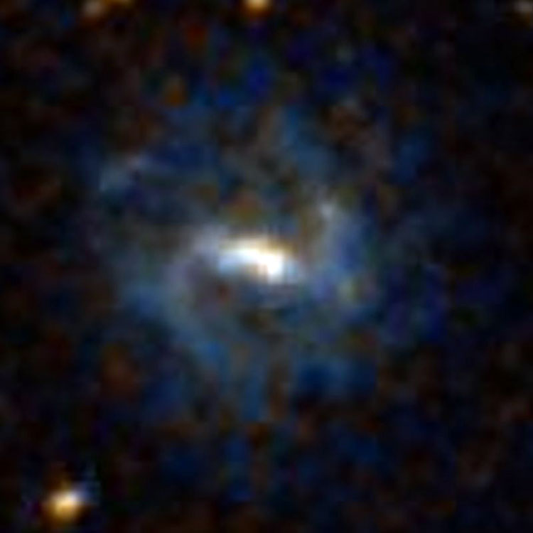 DSS image of spiral galaxy PGC 7799, often misidentified as NGC 814