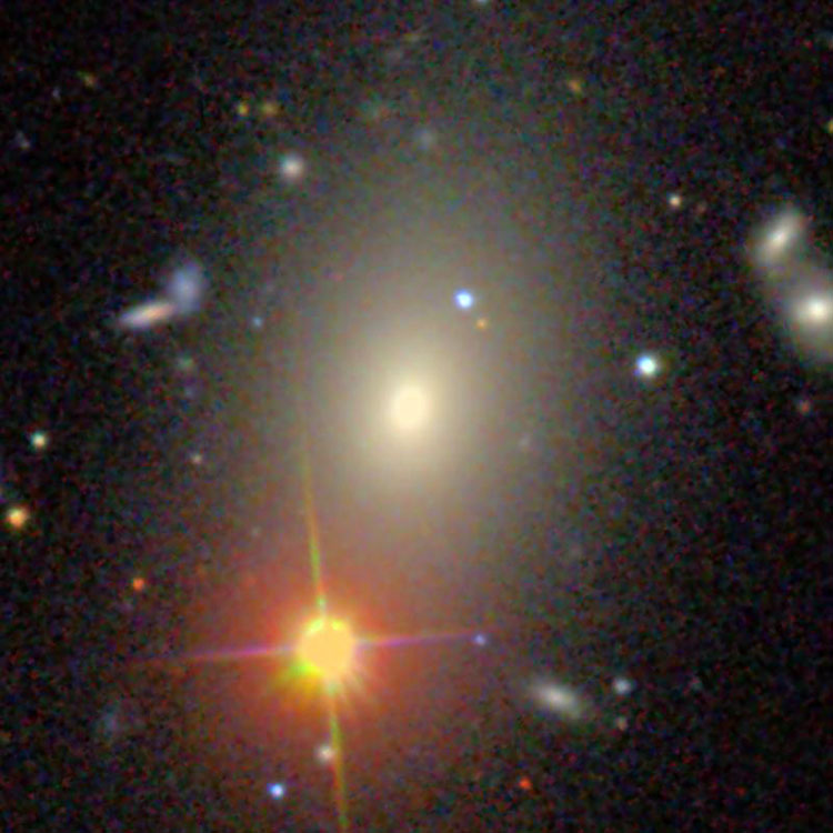 SDSS image of elliptical galaxy NGC 6051