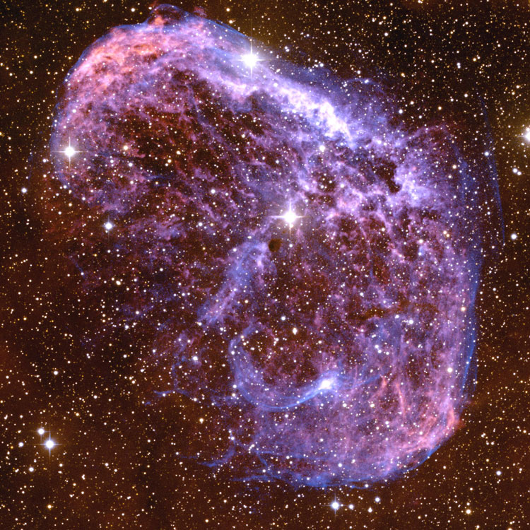 NOAO image of emission nebula NGC 6888, the Crescent Nebula