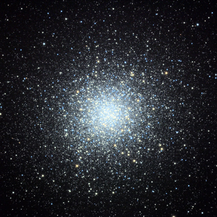 Misti Mountain Observatory image of globular cluster NGC 6205, also known as M13, and as the Great Globular Cluster in Hercules