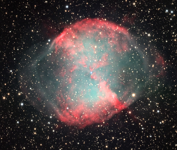 NOAO image of planetary nebula NGC 6853, the Dumbbell Nebula, also known as M27