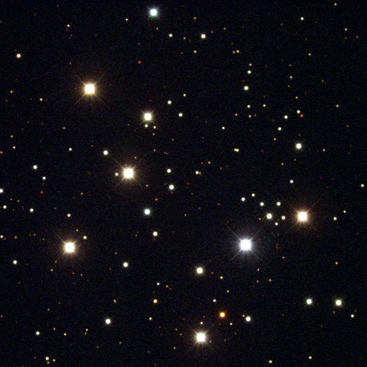 NOAO image of open cluster NGC 6913, also known as M29
