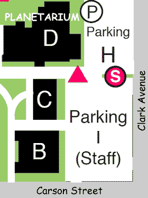 Map showing location of Building D