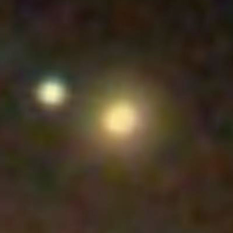 SDSS image of elliptical galaxy J220331+123848