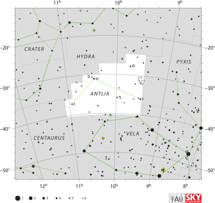 IAU/S&T map of Antlia
