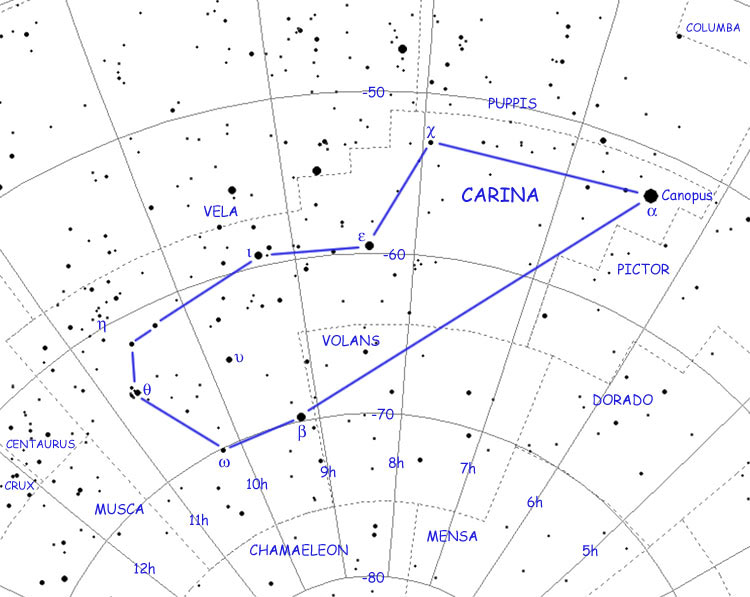 Map of Carina by Courtney Seligman