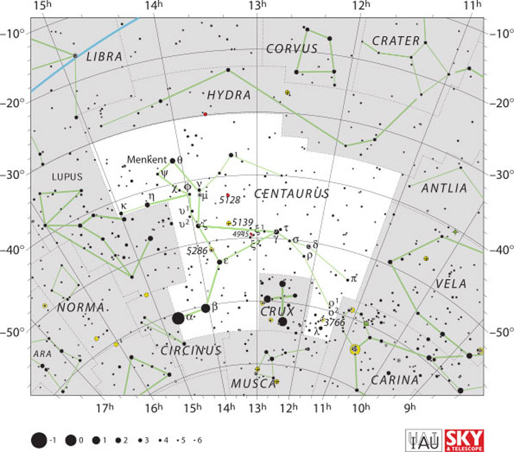 IAU/S&T map of Centaurus