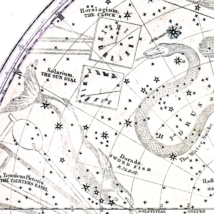 Solarium, as shown in Elijah Burritt's 1835 Atlas of the Heavens