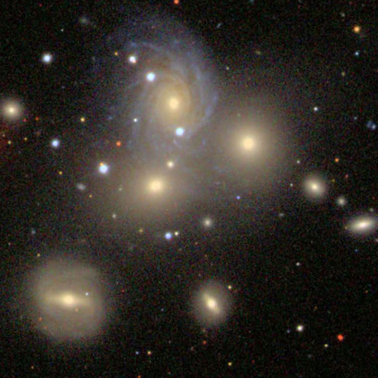 Unlabeled SDSS image of the galaxies comprising Arp 113