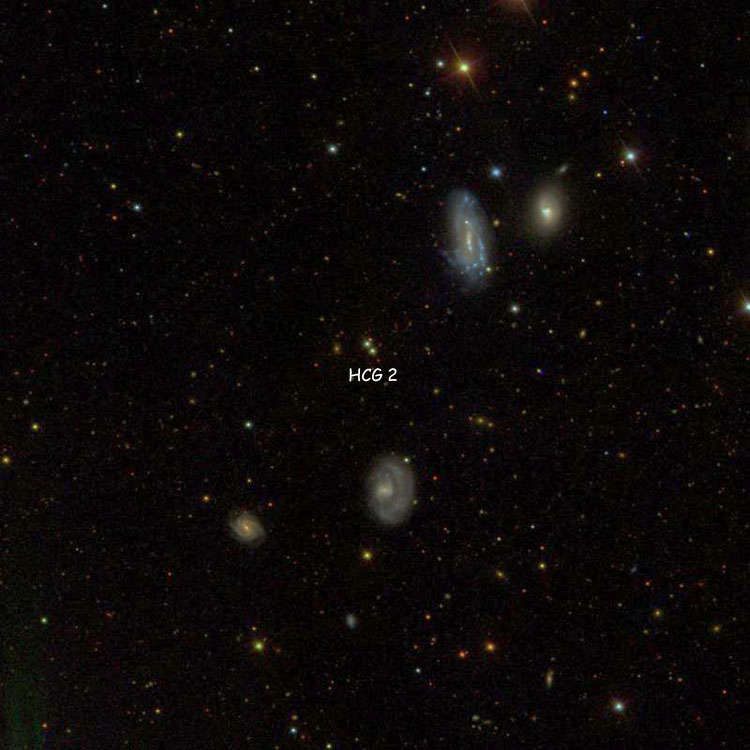 SDSS image of region near Hickson Compact Group 2