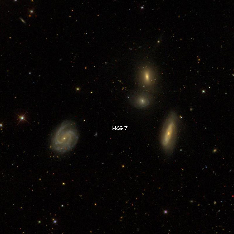 SDSS image of region near Hickson Compact Group 7
