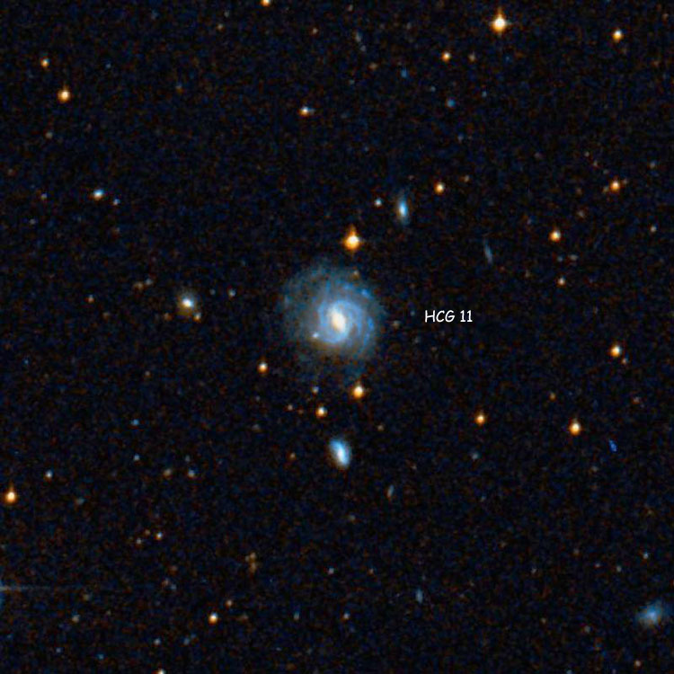 DSS image of region near Hickson Compact Group 11
