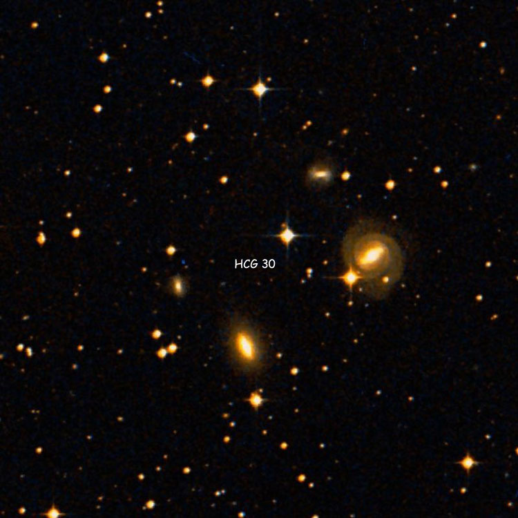 DSS image of region near Hickson Compact Group 30