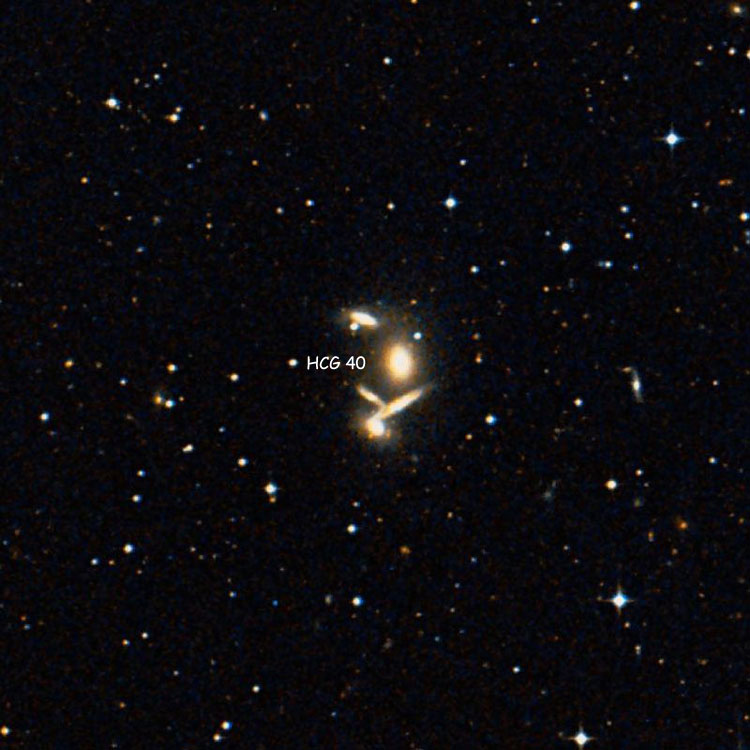 DSS image of region near Hickson Compact Group 40